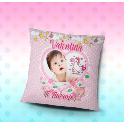 Cojín personalizado nacimiento