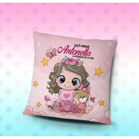 Cojín personalizado nacimiento