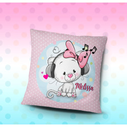 Cojín personalizado para la cama de su hija