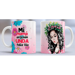 Taza sublimada día de la Madre, la más linda