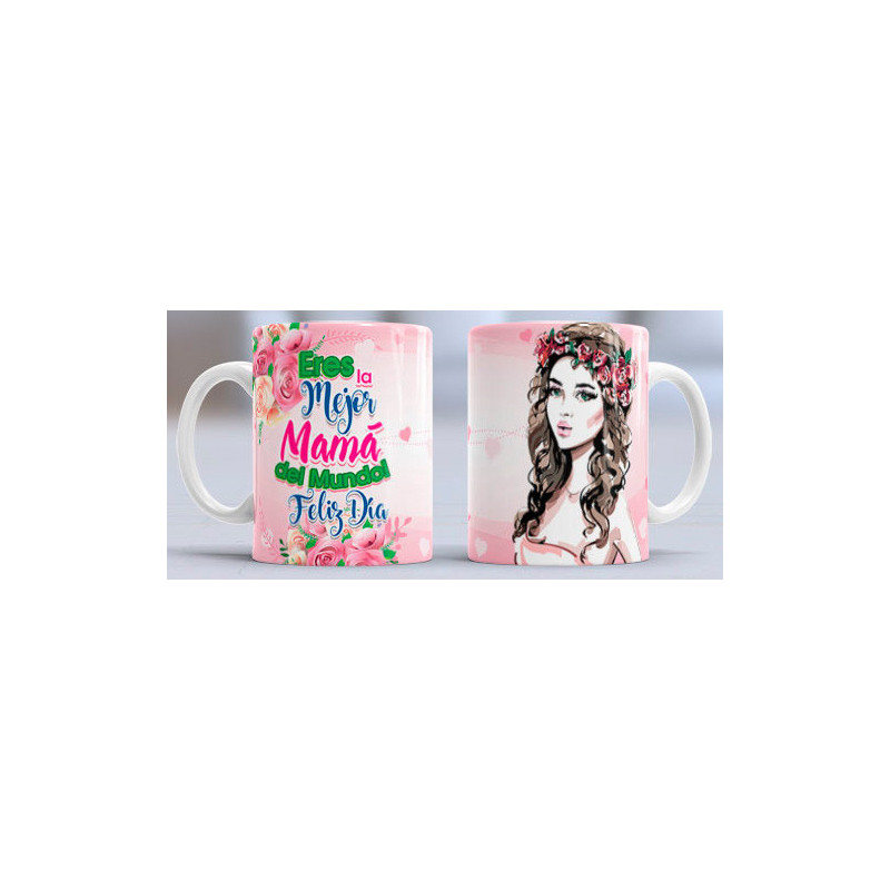 Taza sublimada día de la Madre, la mejor mamá Taza sublimada día de la Madre, la mejor mamá