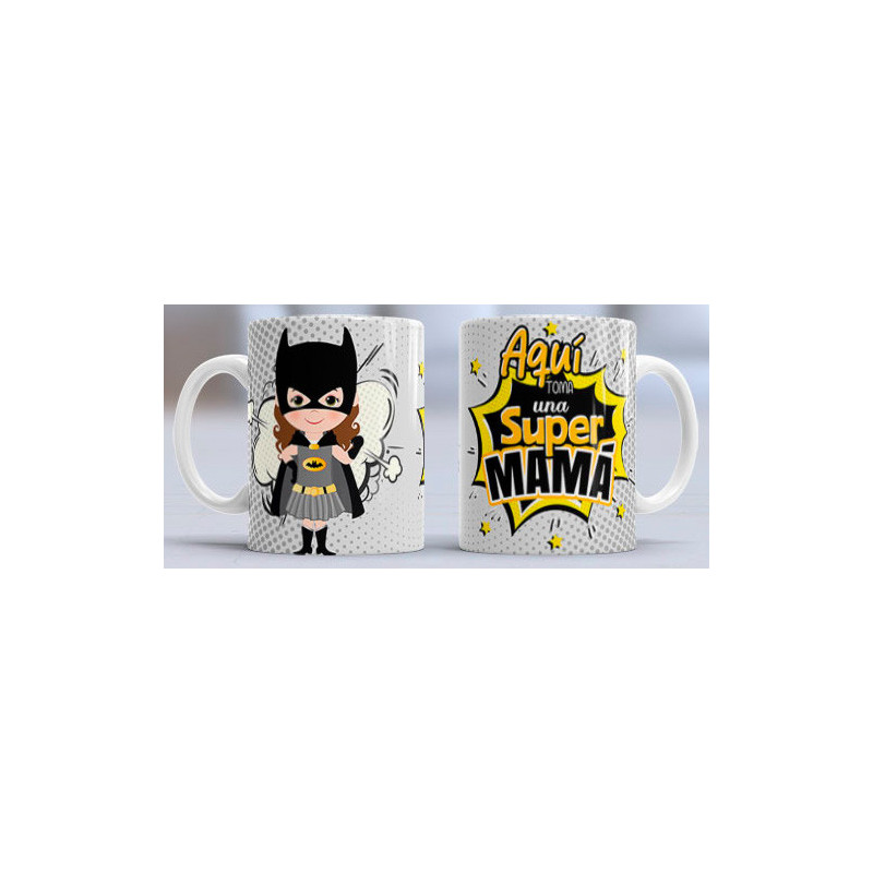 Taza sublimada día de la Madre, super mamä Taza sublimada día de la Madre, super mamä