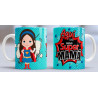 Taza sublimada día de la Madre, aqui toma super mamá