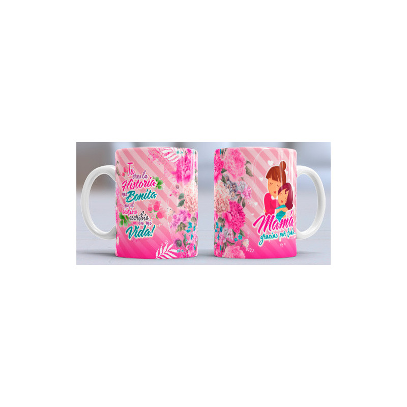 Taza sublimada día de la Madre, Tú eres la historia más bonita Taza sublimada día de la Madre, Tú eres la historia más bonita